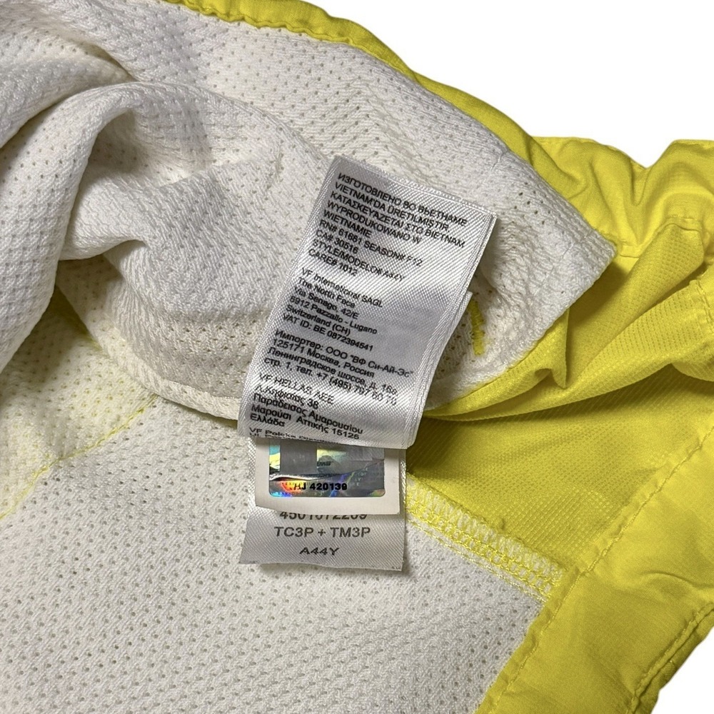 The North Face Flight Series Jacket Men's Yellow Full Zip Windbreaker Large Vent - Picture 8 of 14